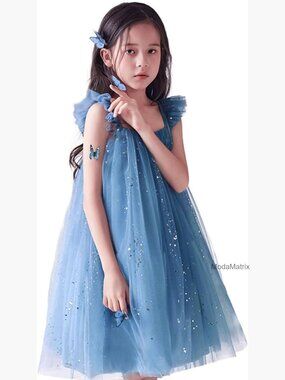 Girls Flower Girl Wedding Dress Lace Sleeveless Tulle Summer